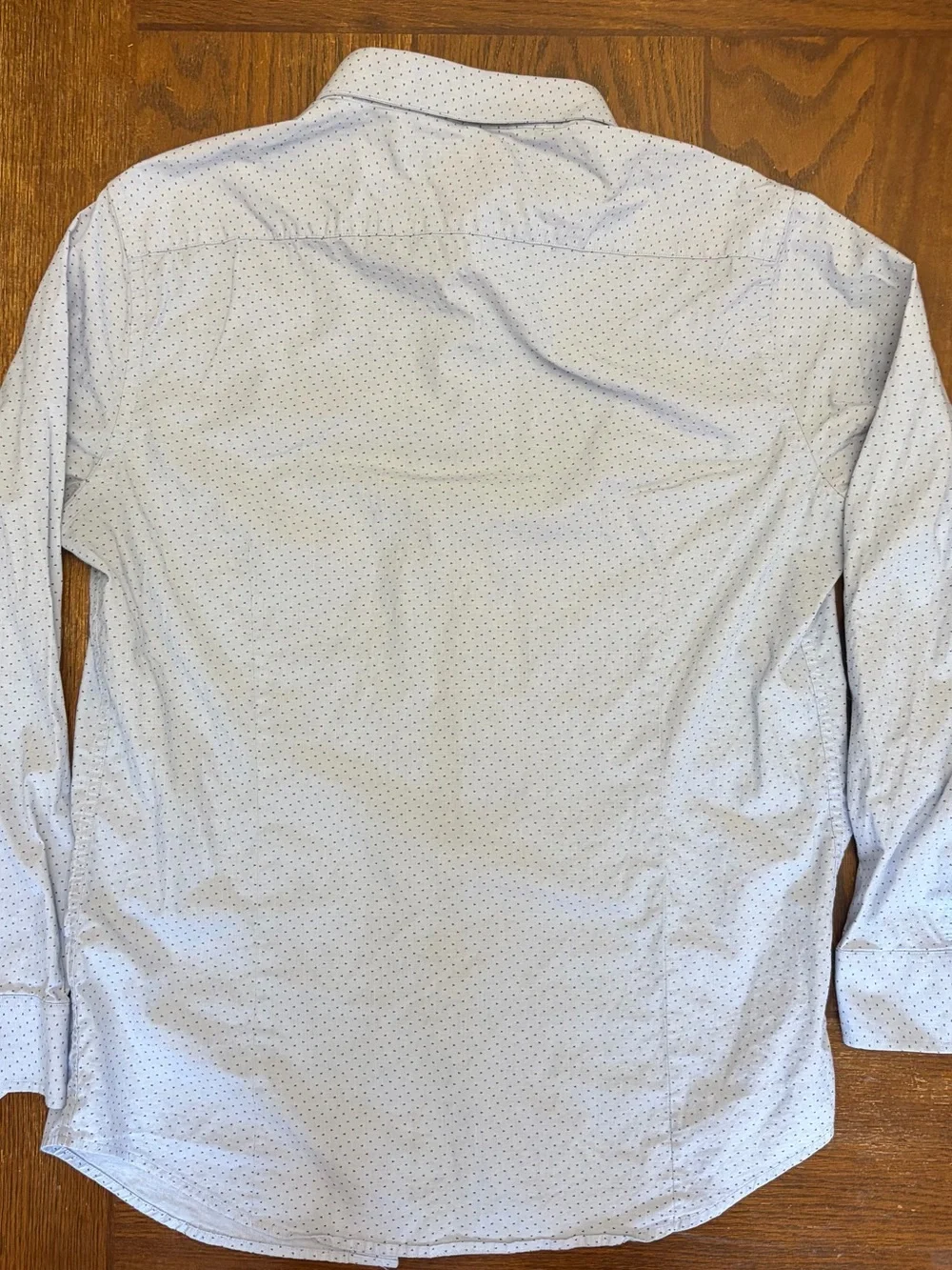 Banana Republic Men's Light Blue Printed Long Sleeve Button-Down Shirt. Size L